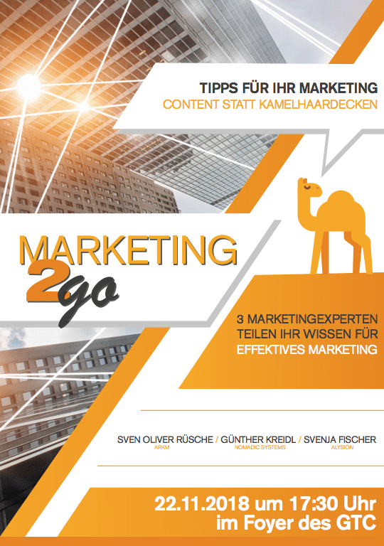 Marketing 2go - ein neues Veranstaltungskonzept für Marketingwissen in Oberberg und Sauerland.