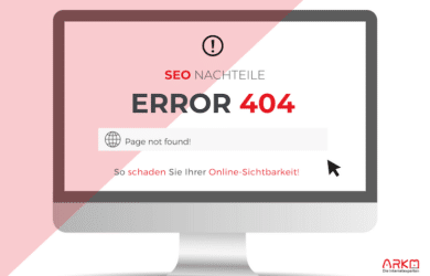 SEO-Nachteile wegen 404-Fehler